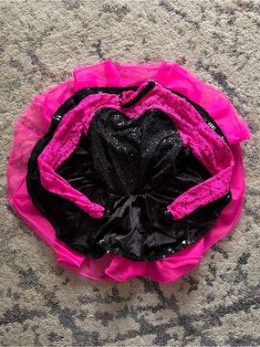 3/$50 Weissman Pink & Black Tutu Dance Costume